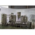 5bbl skid-mounted electric brewhouse with cellar tanks