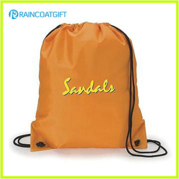 Promotional Factory Price Logo Printed Custom Nylon Drawstring Backpack