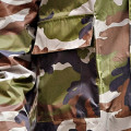 Hooded adult long raincoat camouflage style polyester