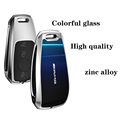 Alloy 3D Mirror Car Key Cover Case For Mercedes Benz