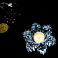 Personalised Unique Snowflake Glass Decorative Candle Holder