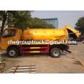 Dongfeng camión de succión de aguas residuales con bomba de vacío