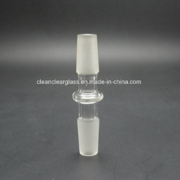 Glass Pipe Smoking Accessories Glass Adapter Wholesale 14.5mm Male to Male Joint