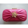 2014 new arrival golden evening hard case clutch