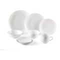 16pcs 20pcs 30pcs Haute vaisselle en porcelaine blanche personnalisée