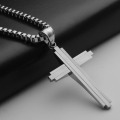 Custom Stainless Steel Cross Necklace Mens