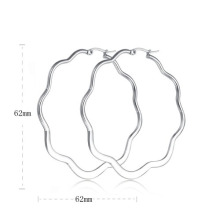 wholesale fashion big hoop earrings for women stainless steel jewelry wholesale