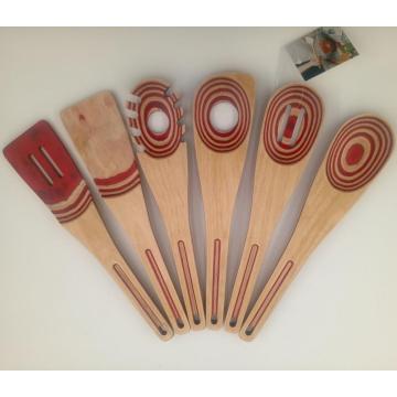 Kitchen utensils made from pakkawood