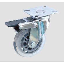 Industrial Caster Flat Transparent Caster with Brake