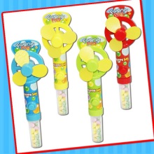 Funny Kids Fan Toy con tubo de caramelo dulce