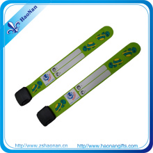 Customized Promotional Silkscreen Printing Soft PVC Wristbands