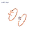 Rose Gold Wedding Ring Set His And Hers