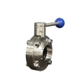 Manuel en acier inoxydable Clamp Sanitary Butterfly Valve