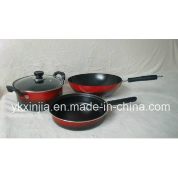 Utensílios de cozinha em aço carbono não-Stick Cookware conjunto