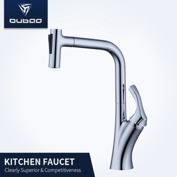 Hot And Cold Swivel Pull-Out Kitchen Sink Faucet