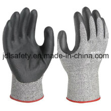 Cut Protective Work Glove with Black Foam Nitrile Coated (NDF8032)