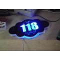 Hotel Room Door Number Illuminated LED Light Sign Stainless Steel Etched Plaques