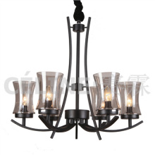 Candelabro caliente lámpara colgante con sombra de vidrio (SL2246-6)