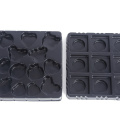 PET cavities black chocolate tray packaging serving tray