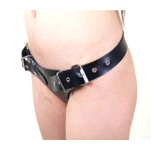 Popular T Tipo Couro Castidade Masculina Cinto Adjustable Rivet Chastity Dispositivo Homens Cinto De Castidade