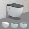 Moderno banheiro branco sem tanque smart higiênico p-trap wc