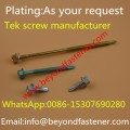 Tek Screw Dacromet Xylan Coating