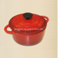 Green Cast Iron Casserole with Bakelite Knob