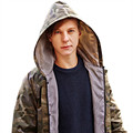 Hooded adult long raincoat camouflage style polyester