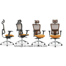 Foshan Office Furniture Orange Mesh Chair with Headrest