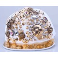 Factory supply new hiphop rivet stud snapback baseball cap with skull unisex