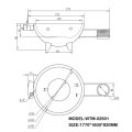 4 Menschen Bunte Holz gefeuert Outdoor Soaking Hot Tub mit BBQ (WTM-02601)