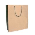 100gsm brown kraft shopping paper bag logo customized