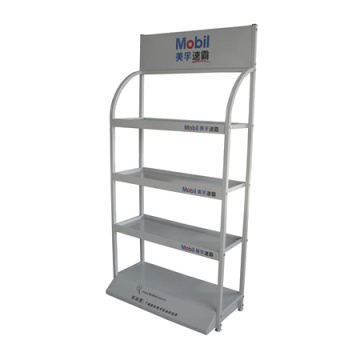 4 Tiered Metal Lubricating Oil Display Rack