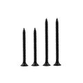 Black-plated cross countersunk carbon steel drywall screw