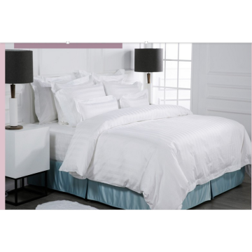 5Star Hotel 3cm rayas blanco ropa de cama