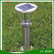 Al aire libre de aluminio duradero 2W impermeable inalámbrico solar jardín césped luz IP65 Lanscape solar lámpara de patio Villa