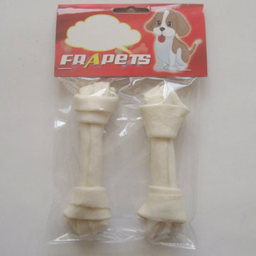 Alimento para cães 5 &quot;-5.5&quot; White Bleached Knot Bone Dog Chew