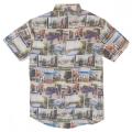 Men Casual Silk Cotton Photo Digital Print Shirt