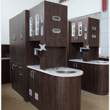 Center island medical cabinet for orthodontics