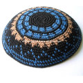 Judaica Jüdische Kippa Kippot Kippah Kipa Gebetsmütze, DMC Thread Knitted Kippah