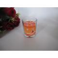 Long Burning Orange Scented Glass candle