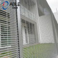 PVC coated anti-climb high security fence