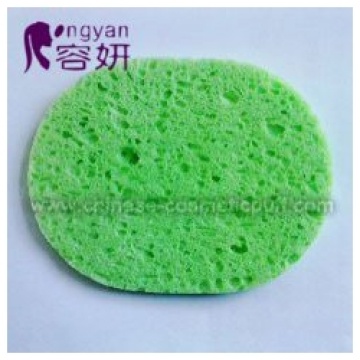 Grren Oval Cellulose Sponge 90x70x5mm