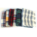 Oversized Fringe Plaid Square Scarf (80016)