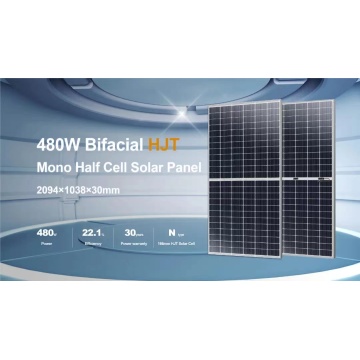 166 mm 144 Zellen HJT Mono Half Cell PV -Modul