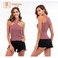 Womens Halter Gilet sans manches pour femmes Sexy Casual Vest