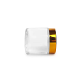 Amber 100ml glass cream cosmetic jar with cap