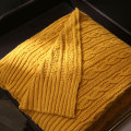 Soft Twist Knitted Office Lunch Break Throw Blanket