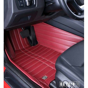 Car Carpet 3D with Leatherette 5-Layer in Strips Embroidery