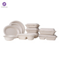 Disposable pulp Clamshell Box degradable tableware paper boxes